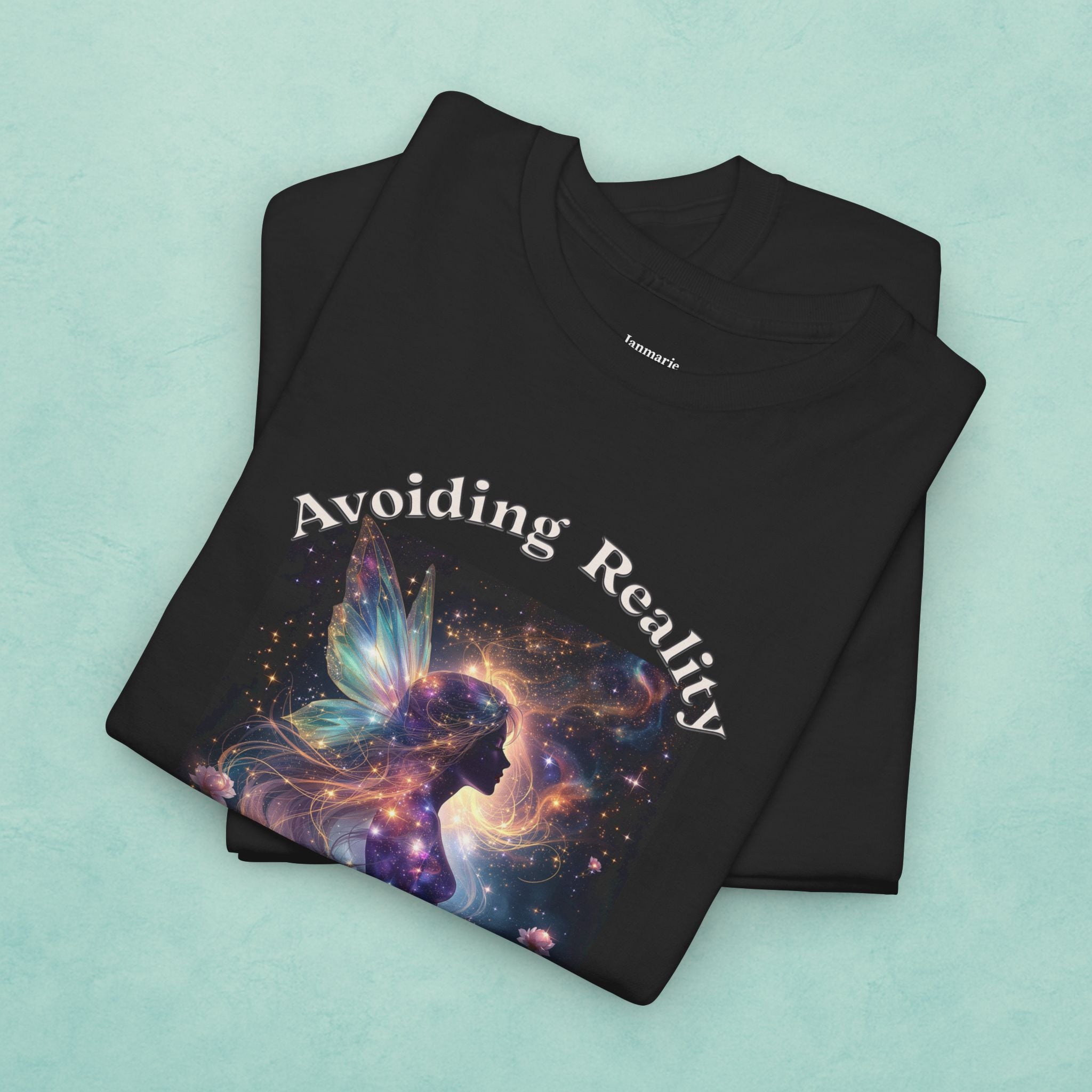 Magic Galaxy Fairy Avoiding Reality Reading Fantasy T-Shirt | Book Lovers