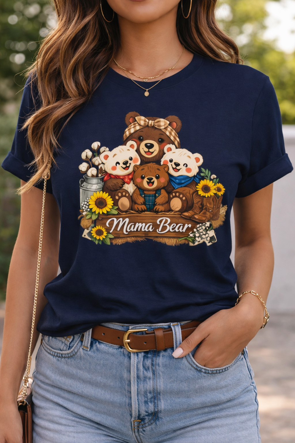 Mama Bear Tee | Mama Bear Typography Shirt Gift for MOM
