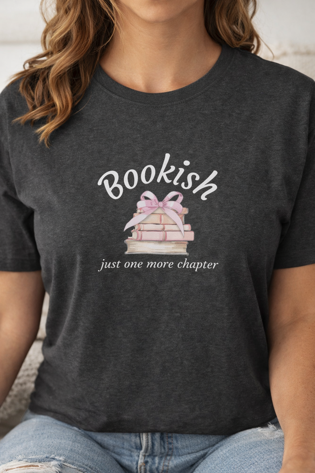 Just One More Chapter T-Shirt — Stacked Books Book Lover Tee