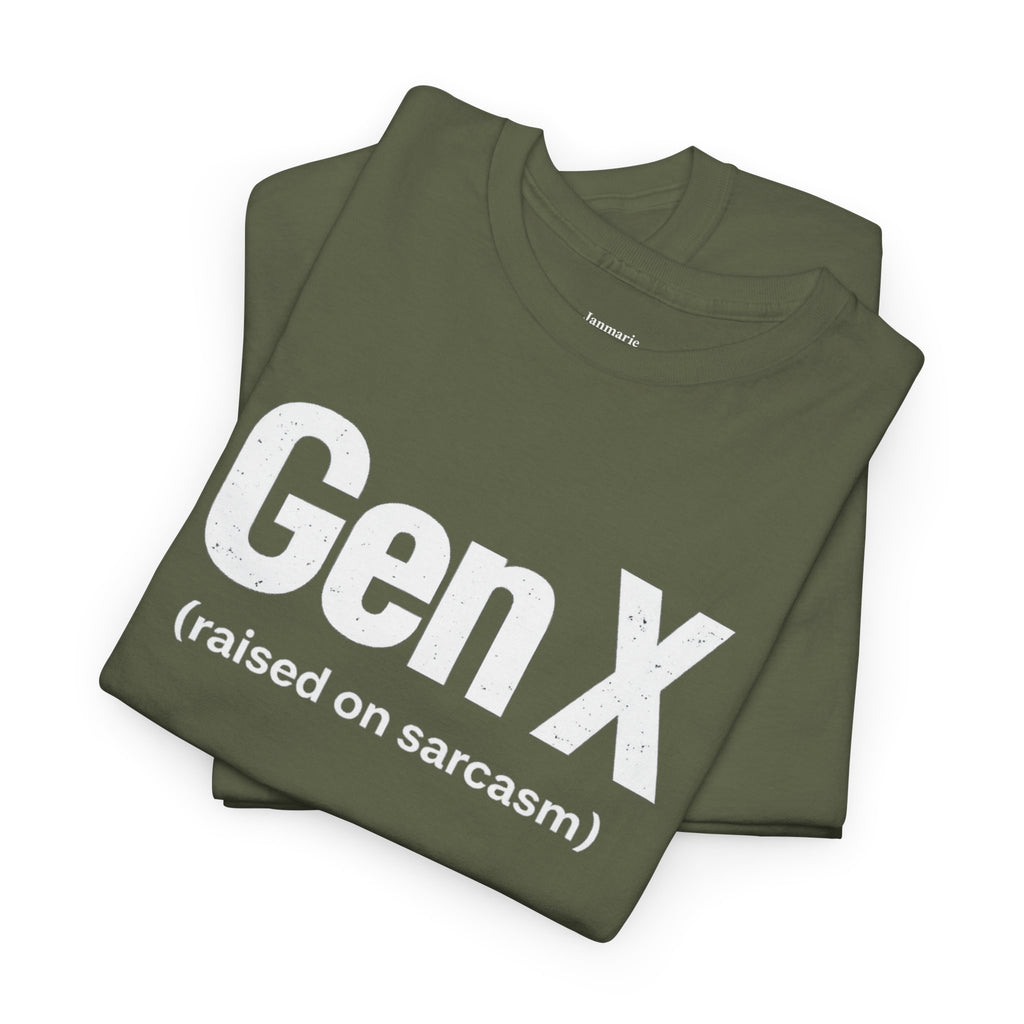 Gen X (raised on sarcasm) Tee | Generation X Shirt, Funny Sarcasm Tee