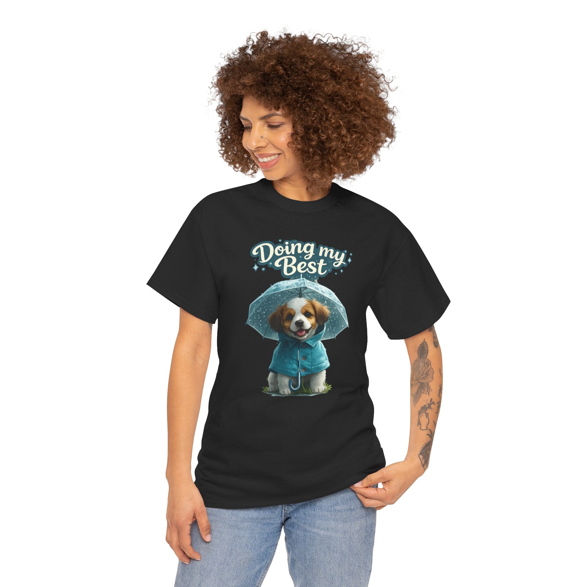 Doing My Best Cute Puppy Graphic Tee | Cozy Comfort Shirt