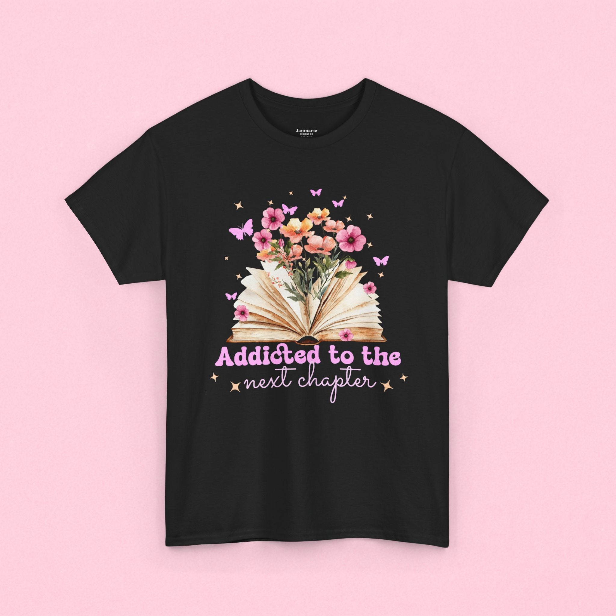 Addicted to the Next Chapter Book Floral Tee | Reading Shirt, Book Lover gift for her