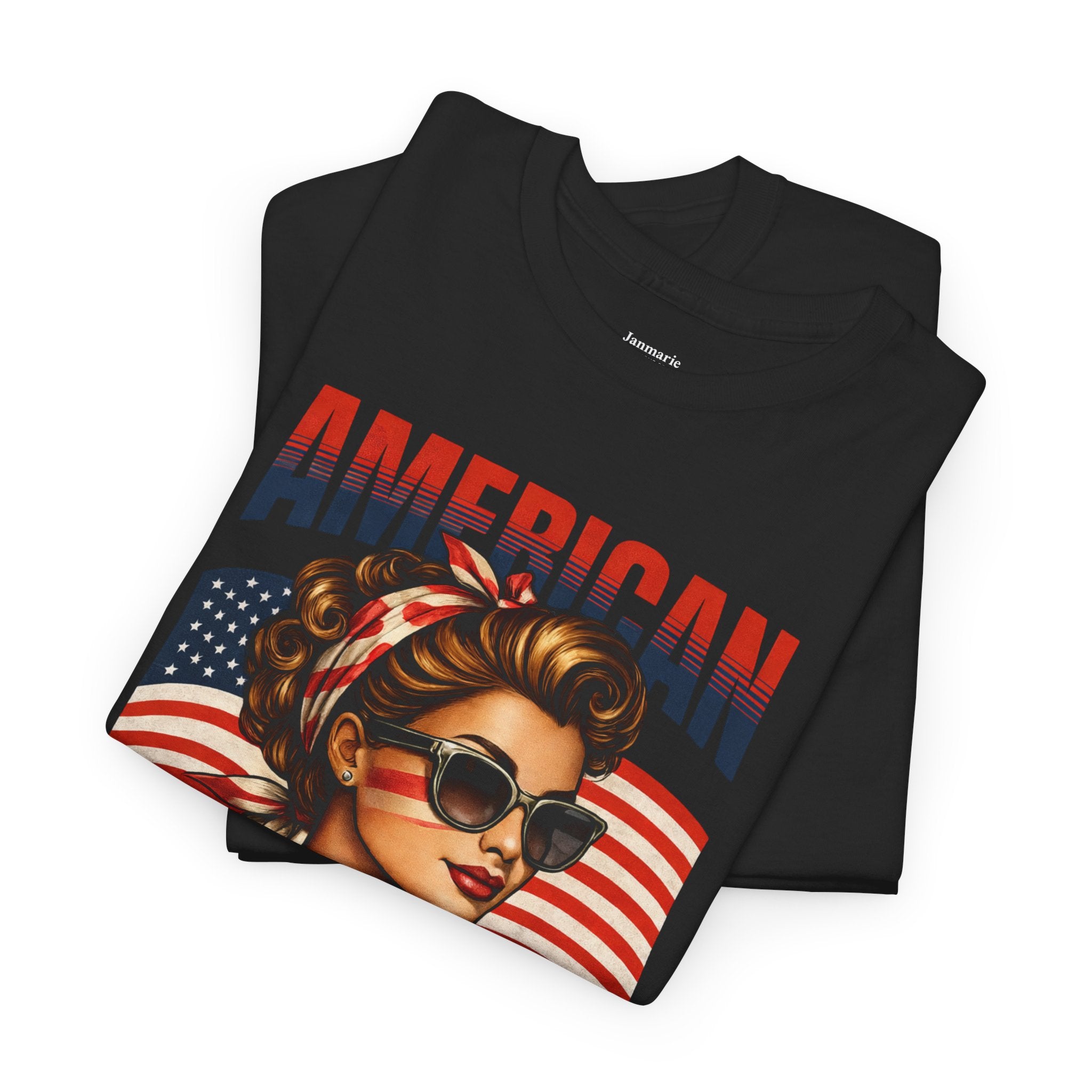 American Mom T-Shirt | Retro Patriotic Mom Tee